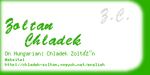 zoltan chladek business card